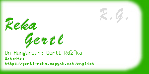 reka gertl business card